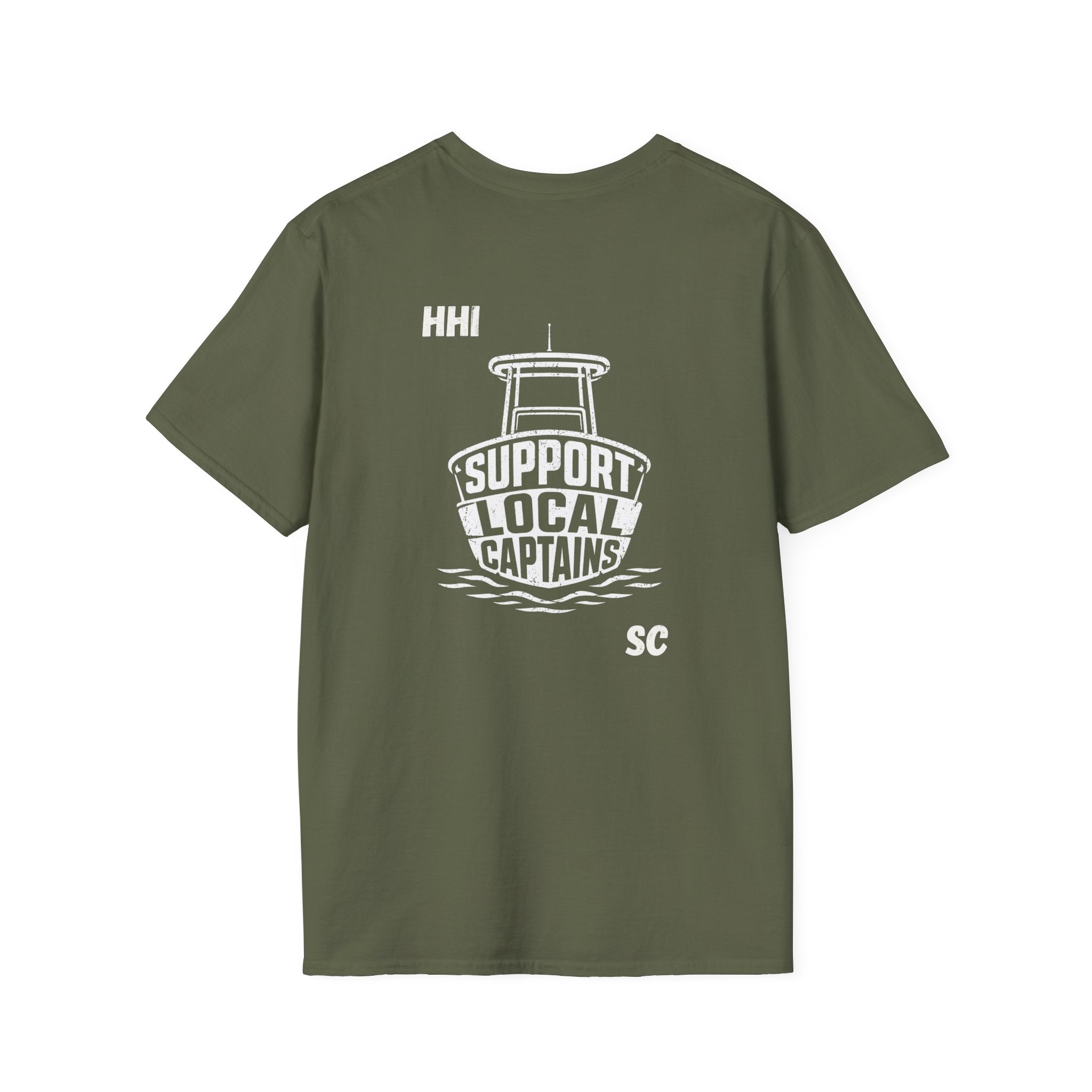 SUPPORT LOCAL CAPTAINS T-Shirt — Hilton Head Island Coastal Tee